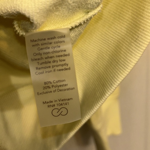 Calia everyday French terry lemon sorbet sweatshirt - Picture 7 of 7